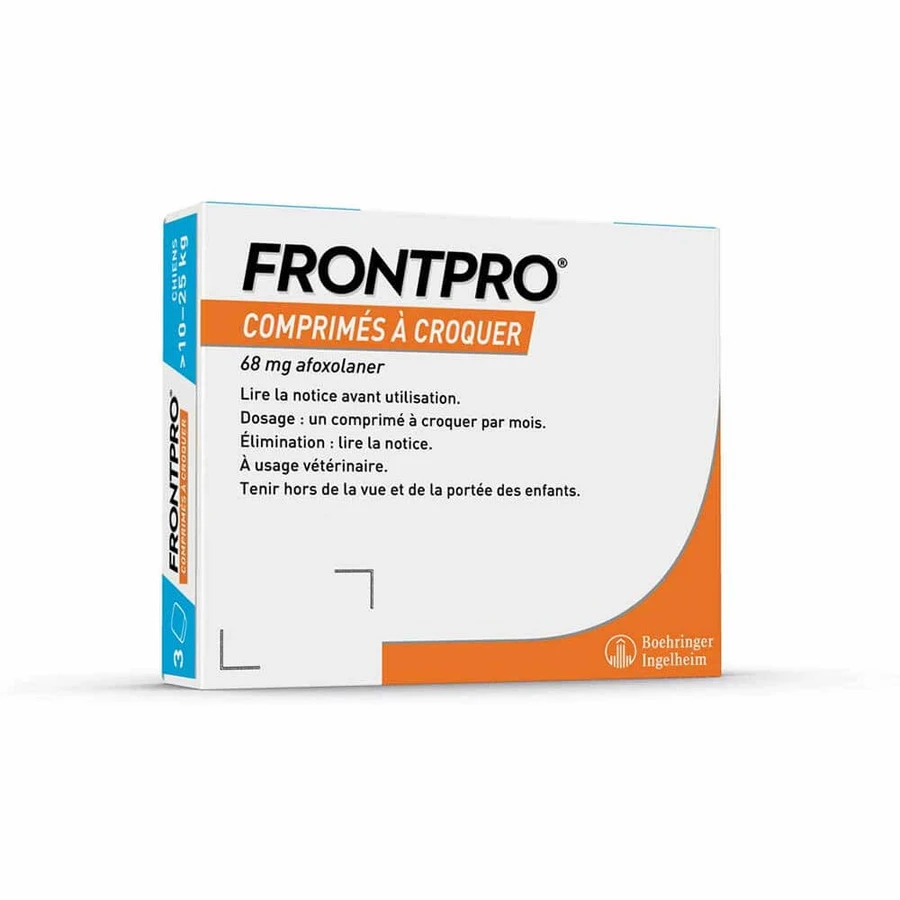 Frontline Frontpro Antiparasitic dla dużych psów 10-25kg przeciw pchłom i kleszczom x3 tabletki: ceny i cechy