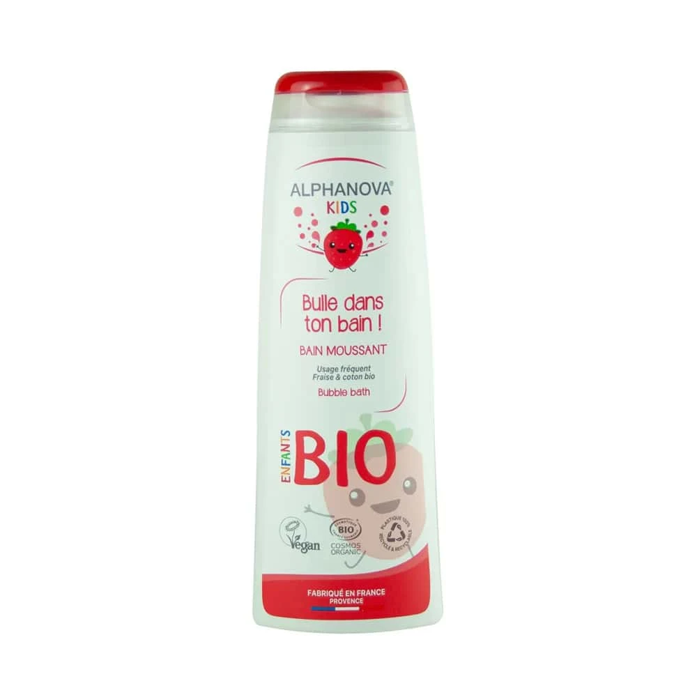 Alphanova Kids Biologisch Schuimend Bad Bulle Dans Ton Bain Aardbei 250ml