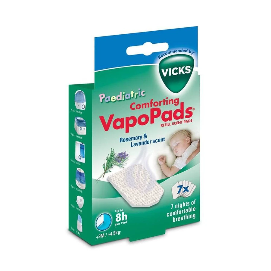 Vicks Vbr7 Refill Vapopads Dampf Lavendel und Rosmarin x7