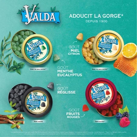 Valda Minze und Eukalyptus-Kaugummi 140g