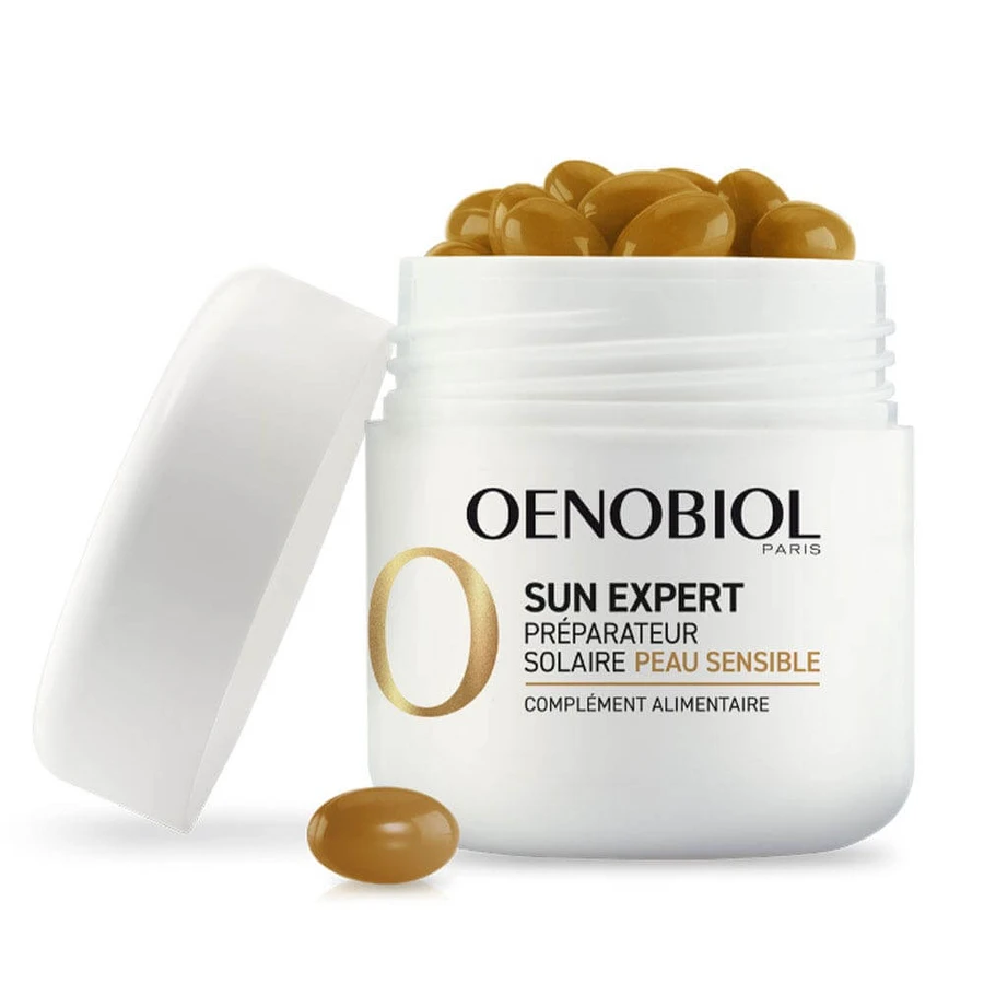 Oenobiol Zon Expert Zon Voorbereider Gevoelige Huid 2x30 Capsules