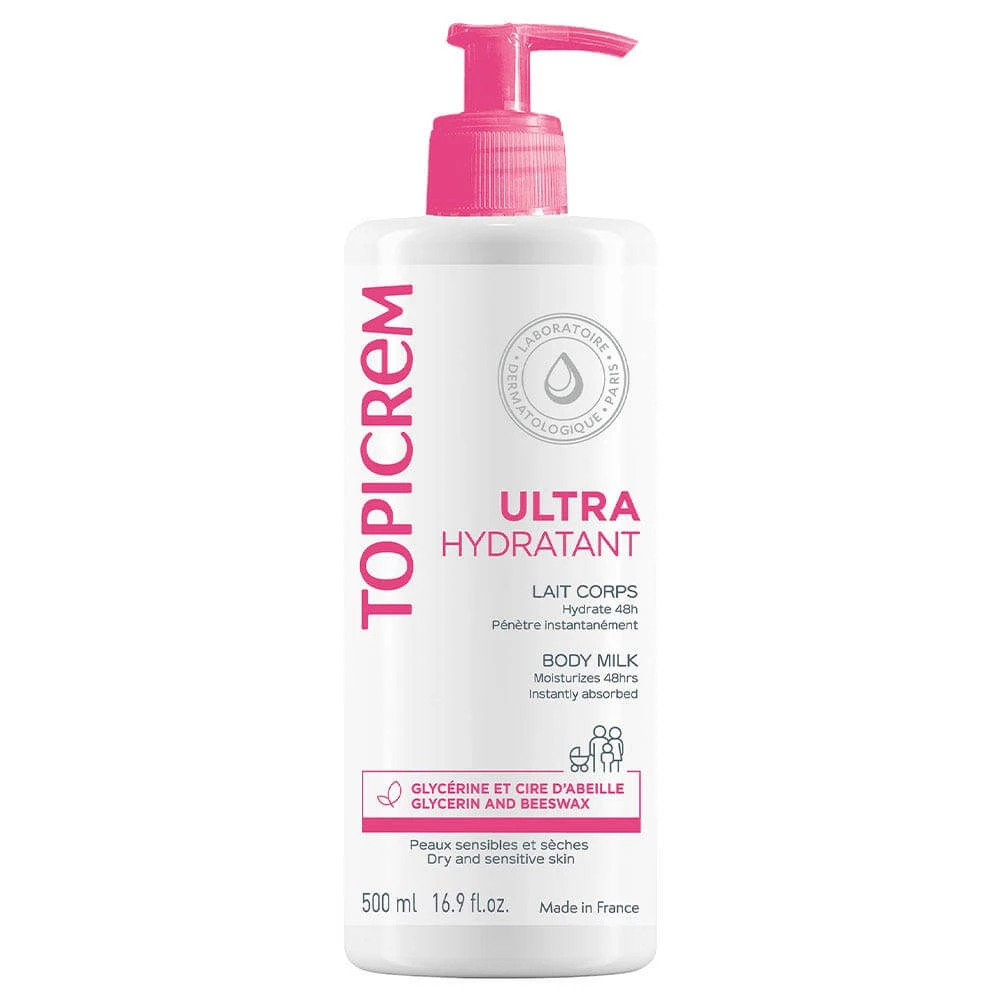 Topicrem Ultra-Hydraterende Bodymilk Voor De Gevoelige En Droge Huid Peaux Sensibles Et Seches 1L