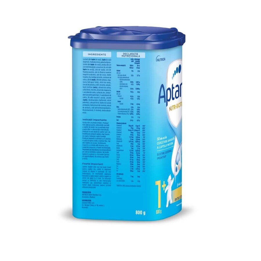 Latte in polvere Aptamil Nutri Biotik, +1, 1-2 anni, 800 gr, Nutricia