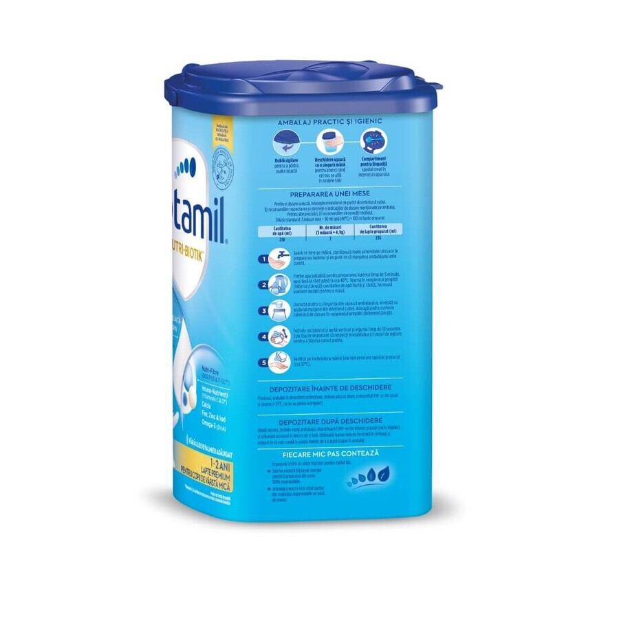 Formulă de lapte praf Nutri-Biotik, +1 an, 800 g, Aptamil