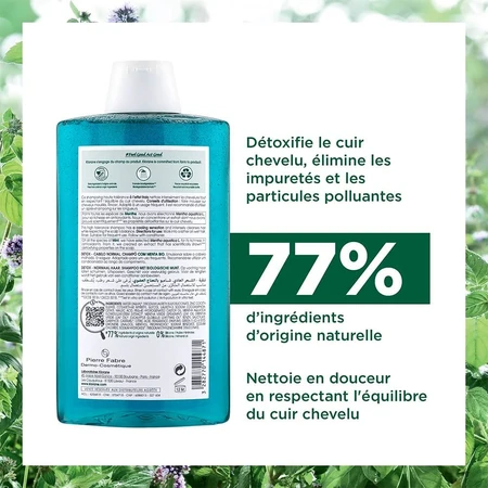 Klorane Menthe Aquatique Shampooing Detox Bio 400ml