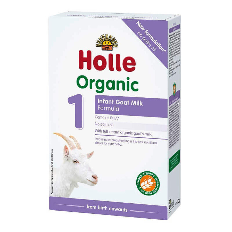 Organic 1 goat milk powder formula, +0 months, 400 g, Holle Baby Food