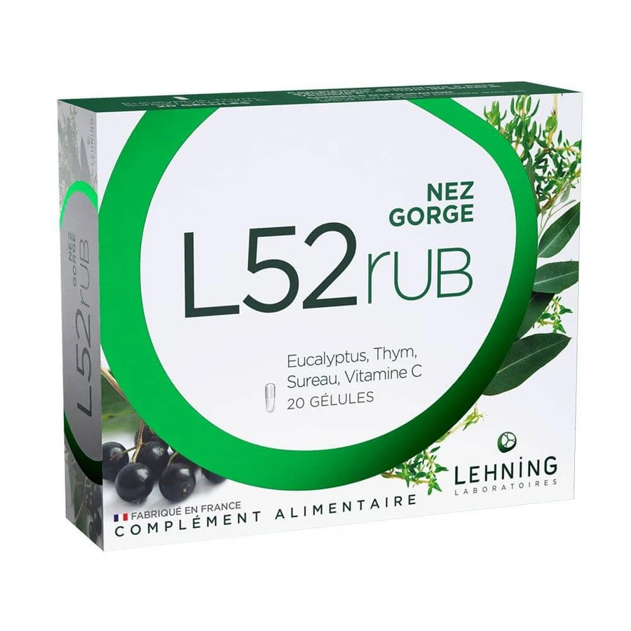 Lehning L52RUB Nose and Throat 20 Capsules
