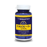 Calcium + D3 + Vitamin K2, 120 capsules, Herbagetica