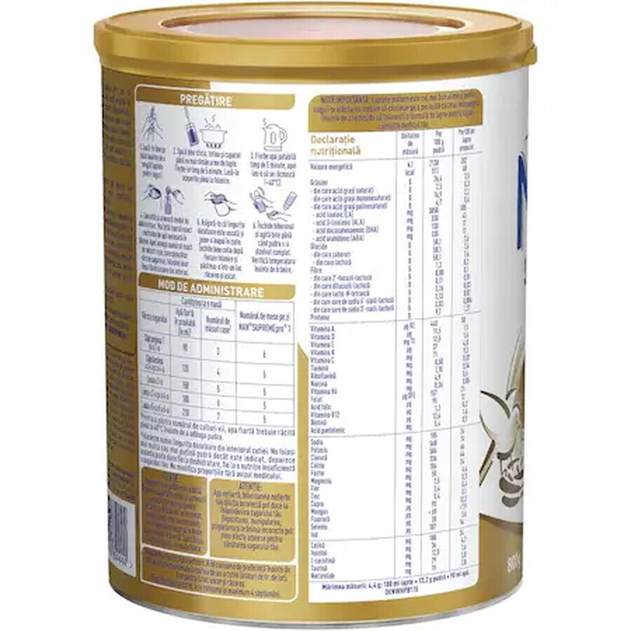 Formula de lapte praf Nan 1 Supreme Pro, 800 gr, Nestle