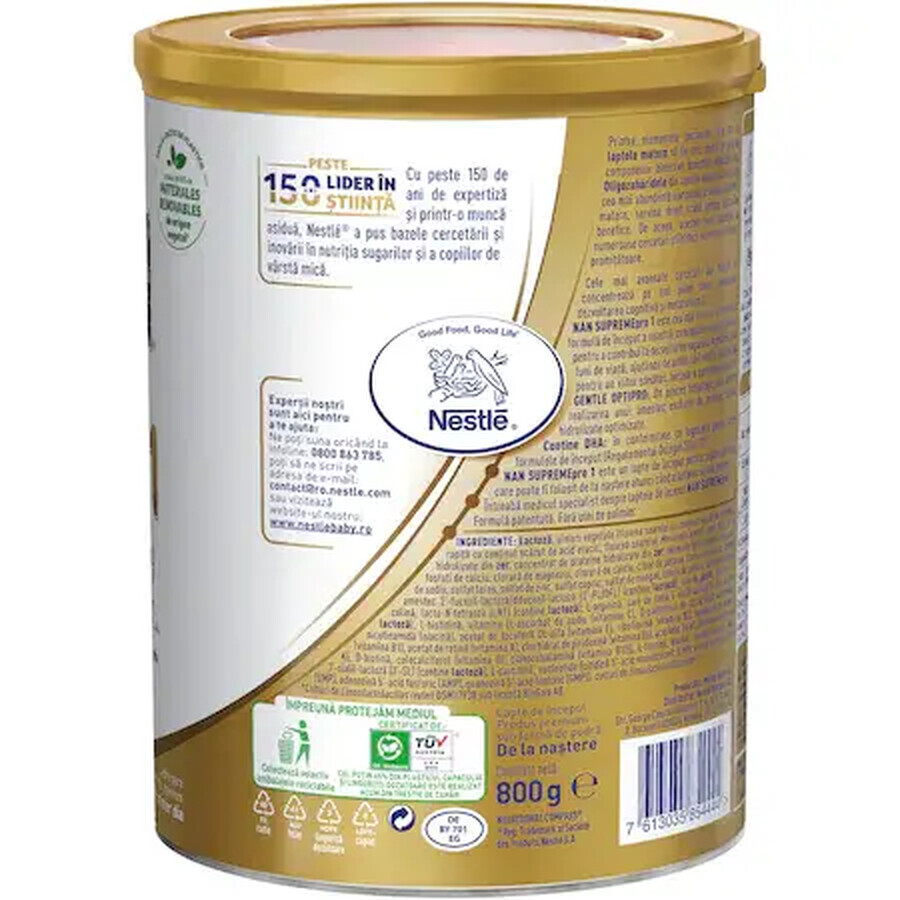 Nan 1 Supreme Pro, lait en poudre, 800 g, Nestlé