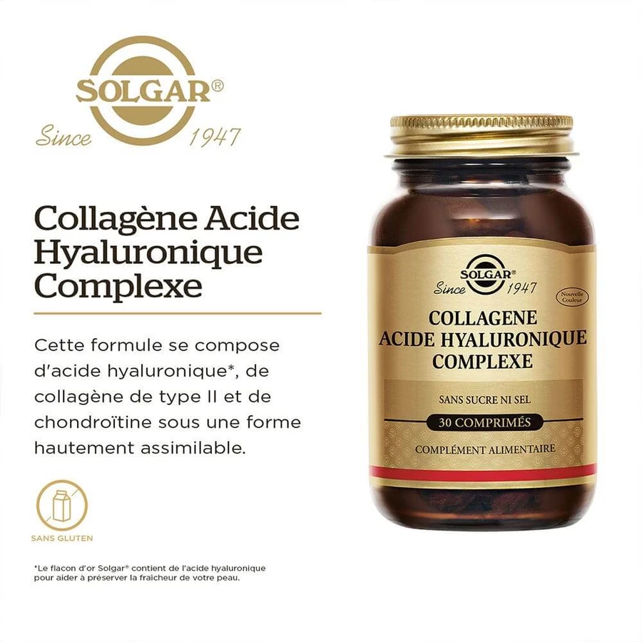 Solgar Collagen Hyaluronic Acid Skin Beauty Complex 30 tabletek: ceny i cechy