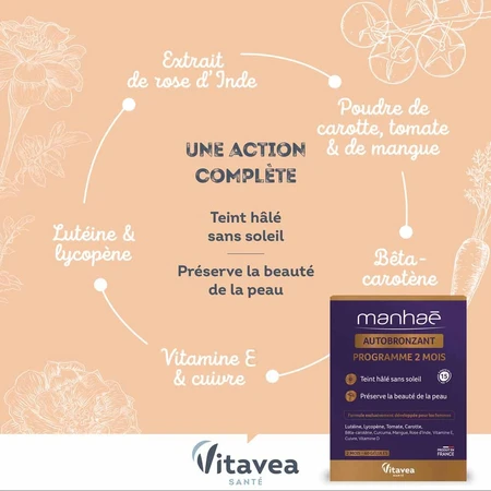 Manhaé Autobronceador 60 cápsulas