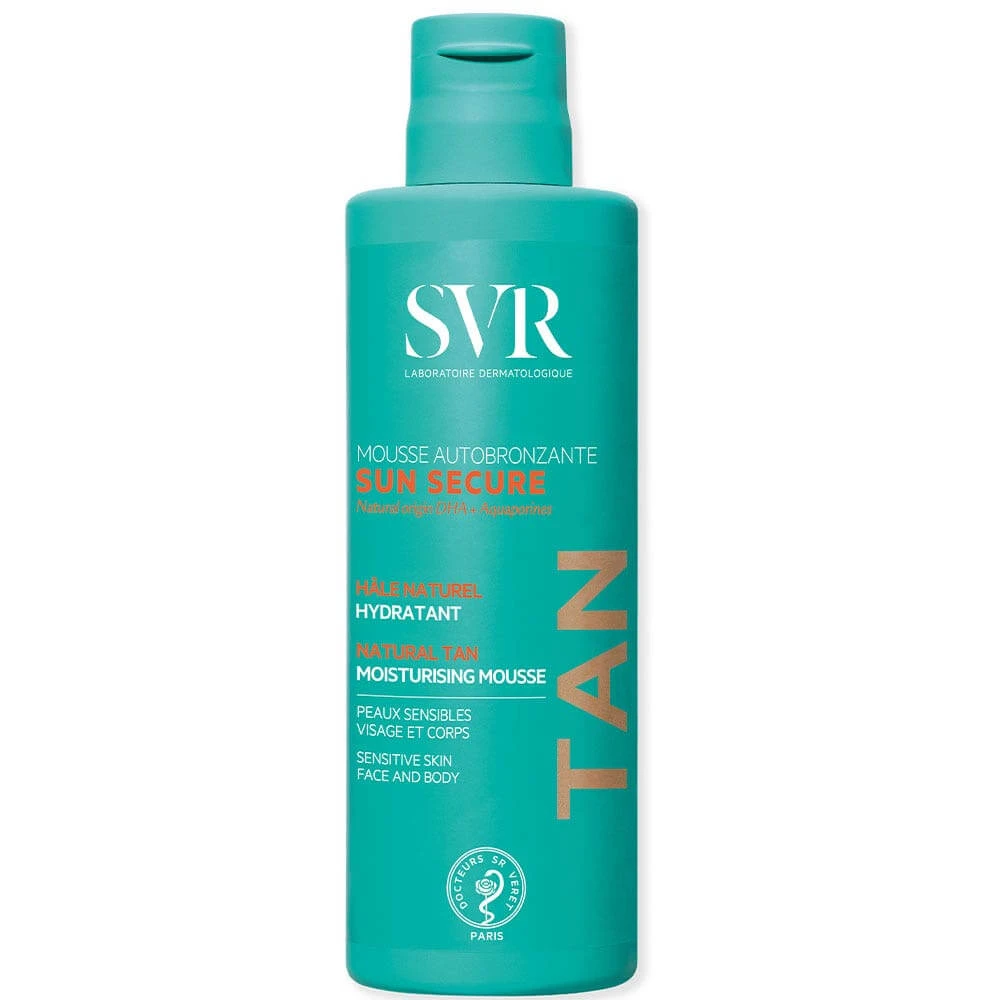Svr Sun Secure Zelfbruinende Mousse Natuurlijke Hydraterende Bruiningsmousse 150 ml