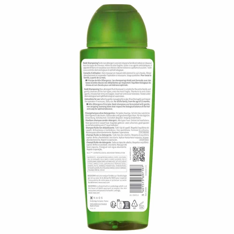 Bioderma Node Nicht-entfettendes flüssiges Shampoo 400ml