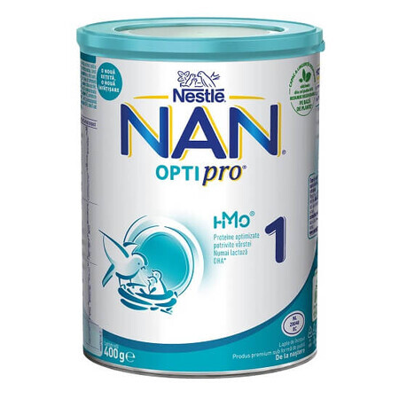 Leche maternizada Nan 1 Optipro HM-O, +0 meses, 400 g, Nestlé