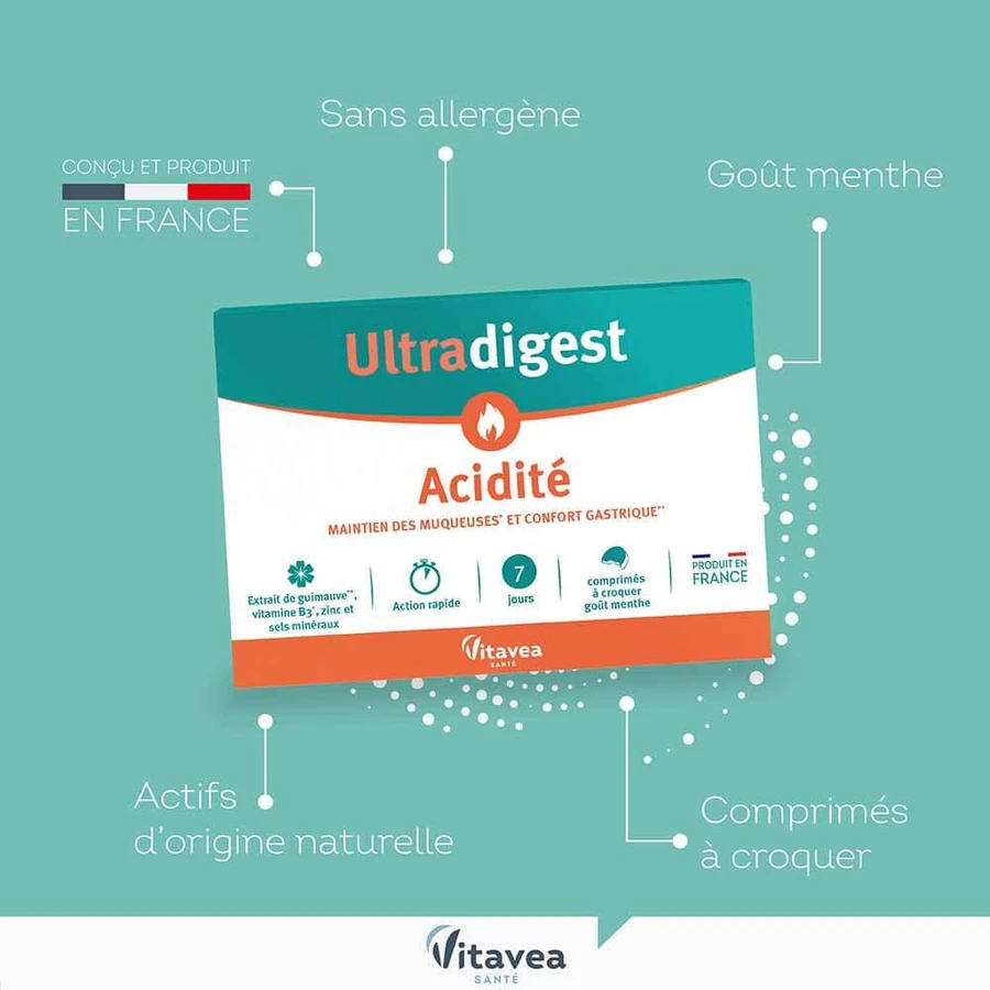 Vitavea Santé Ultradigest Acidité 14 comprimés