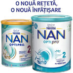 Nan 2 Optipro HMO leche en polvo, +6 meses, 800 g, Nestlé