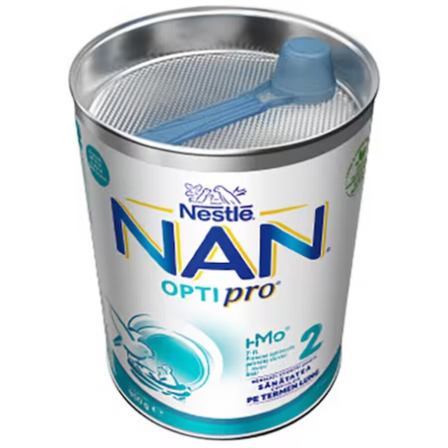 Nan 2 Optipro HMO leche en polvo, +6 meses, 800 g, Nestlé