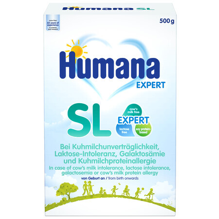 Speciale sojamelk formule SL, +0 maanden, 500 g, Humana