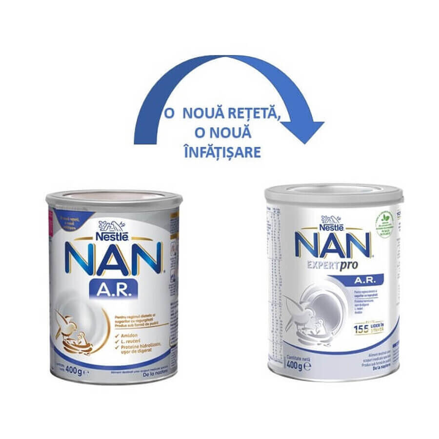 Spezial-Diät-Milchpulver-Nahrung Nan AR, +0 Monate, 400 g, Nestle