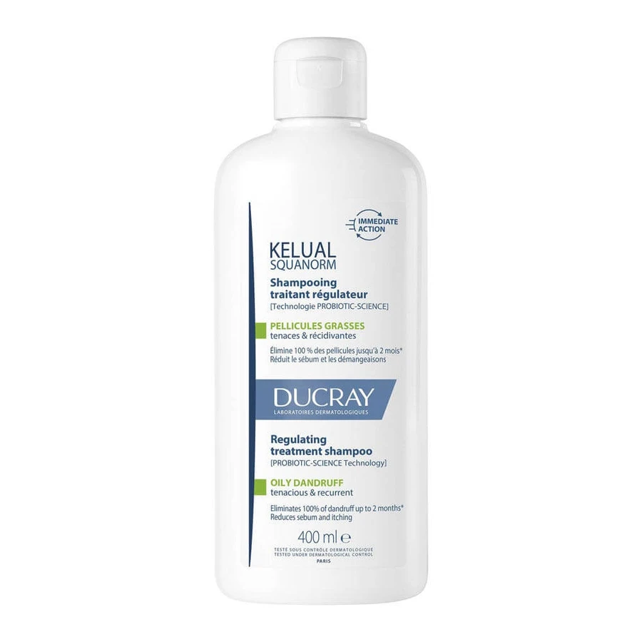 Ducray Kelual Squanorm Oily Dandruff Treating Shampoo 400 ml