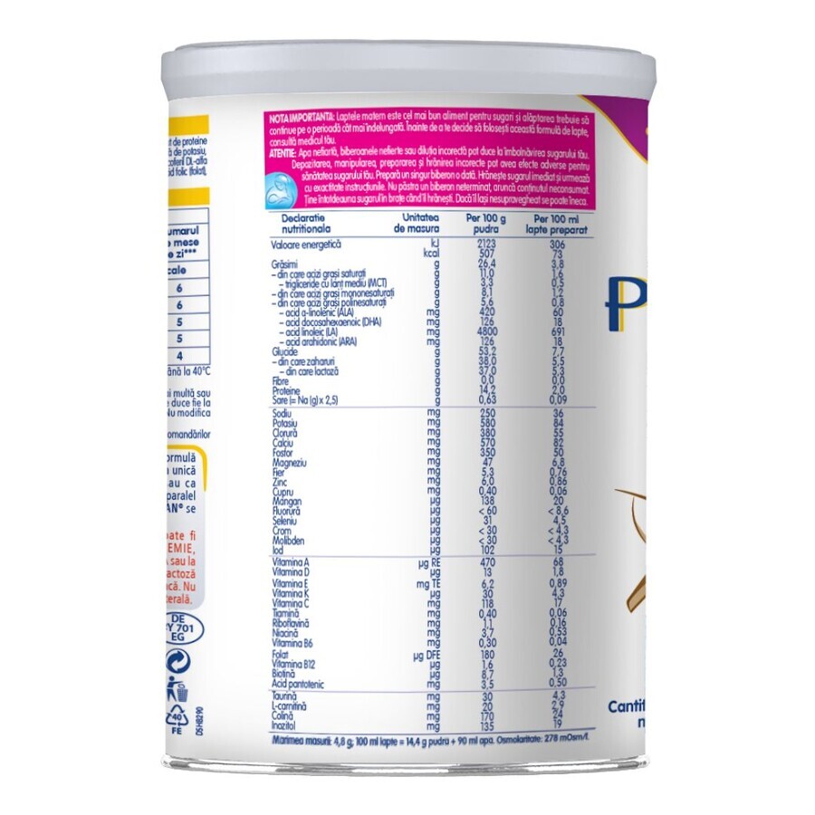 Formulă specială de lapte praf PreNan, +0 luni, 400 g, Nestlé