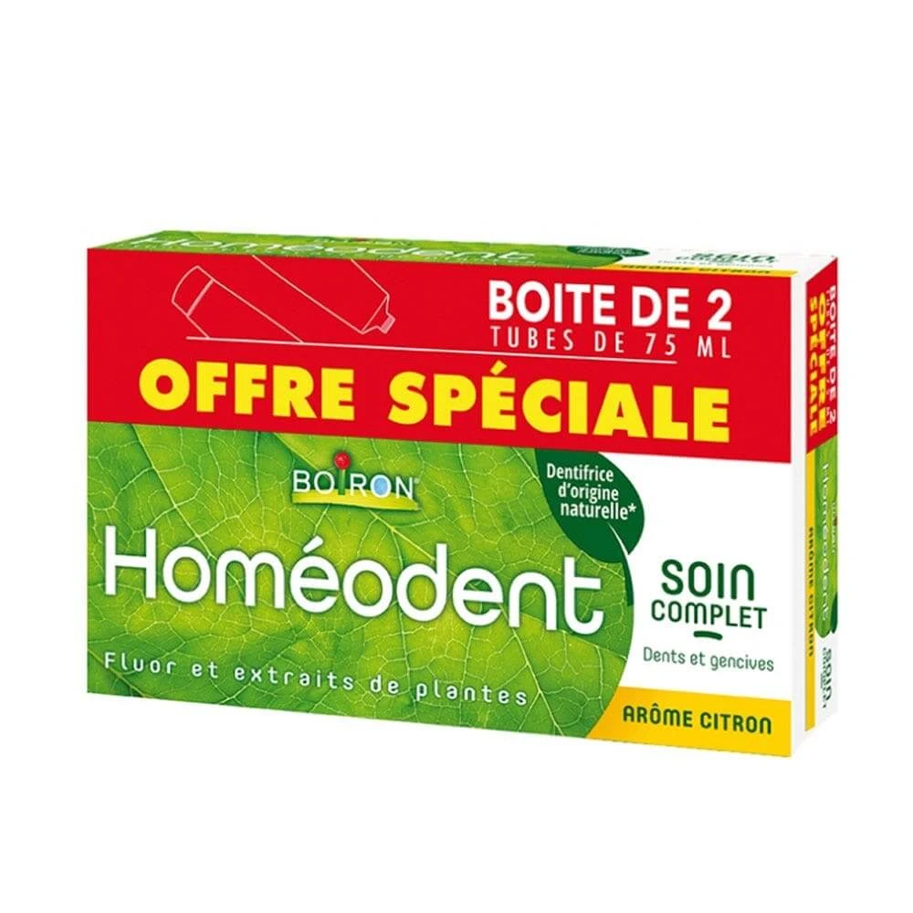 Boiron Homeodent Complete Care Tandpasta voor Tanden en Tandvlees Citroen 2x75ml
