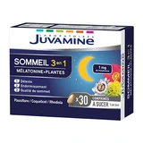 Juvamine Sleep 3 in 1 Melatonin + D. Plantes 30 sucking tablets