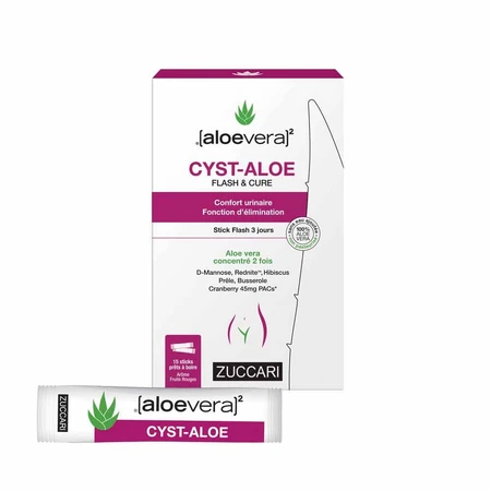 Naturancia [aloevera]2 Aloe Flash Chisturi & Cure Confort urinar x15 sticks