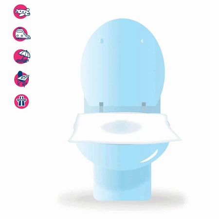 Orgakiddy Disposable toilet bowl protectors X10
