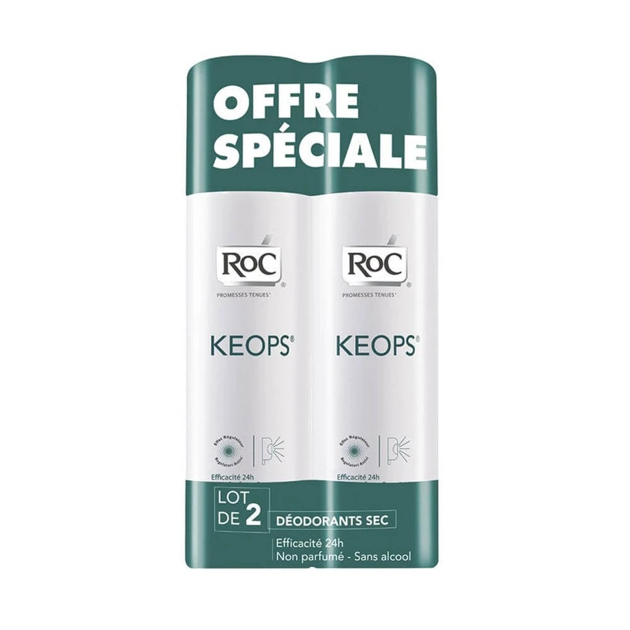 Roc Deodorant Spray Trocken Feuchtigkeit Reichlich Keops 2x150ml