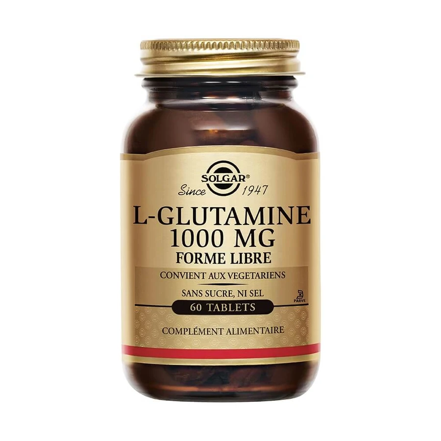 Solgar L-glutamina Glutamina 1000mg Sommeil Défenses immunitaires 60 comprimidos