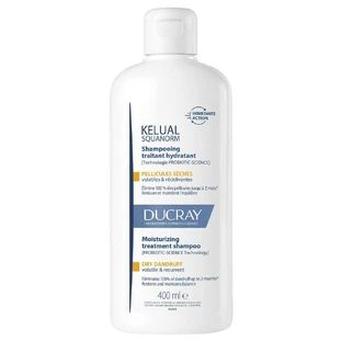 Ducray Kelual Squanorm Shampoo voor de behandeling van droge roos 400 ml