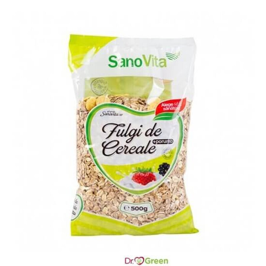 Fulgi de cereale si porumb, 500g, Sanovita