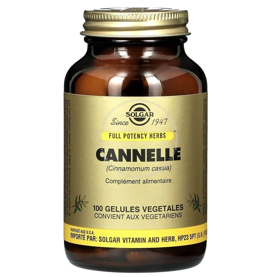Solgar Canela Cardiovasculaire Digestión 100 Geles Vegetales