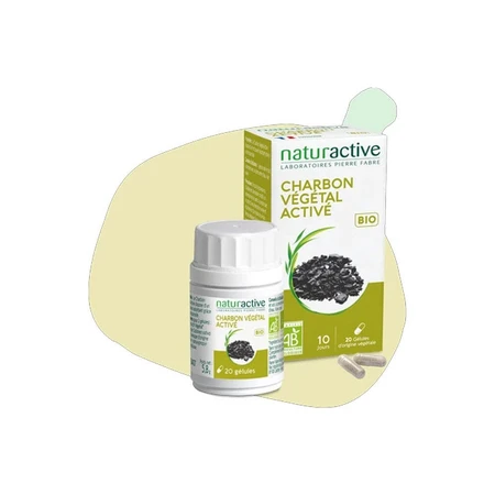Naturactive Charbon Végétal Activé Bio 60 géllules