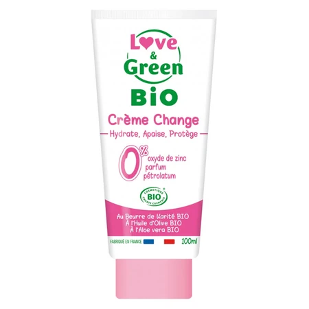 Love&Green Luiercrème Bio Gevoelige en Reactieve Huid 100ml