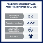 Etiaxil Anti-Transpirant 48H-Roll-on Peaux Sensibles 50ml