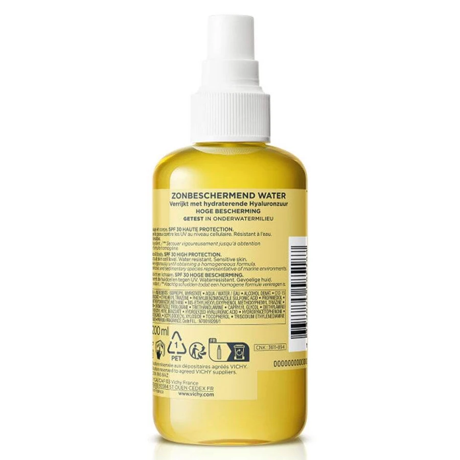Vichy Ideal Soleil Beschermend Hydraterend Water Sp30 200 ml