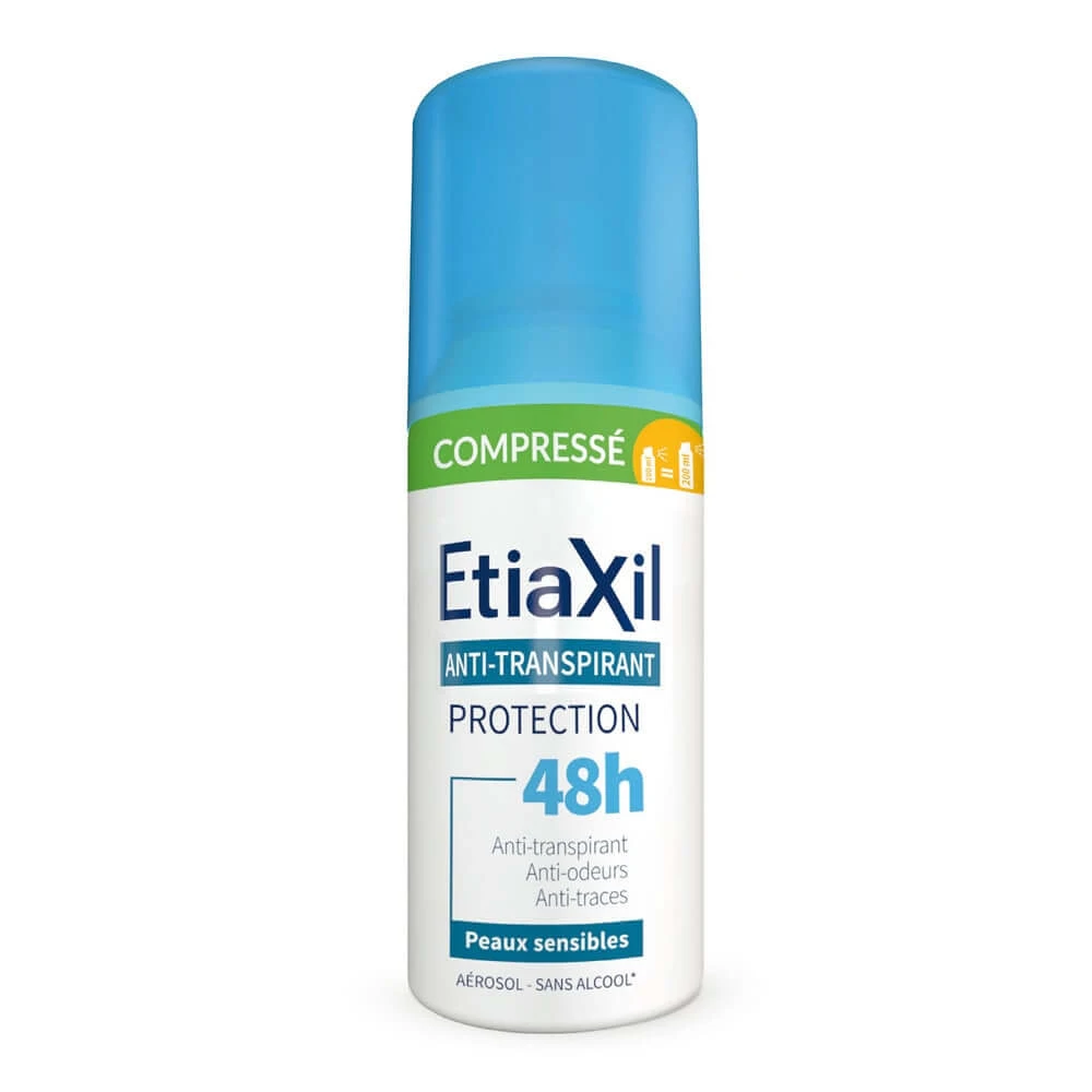 Etiaxil Antiperspirant Gecomprimeerde Deodorant 48h Beschermt Gevoelige Huid 100ml