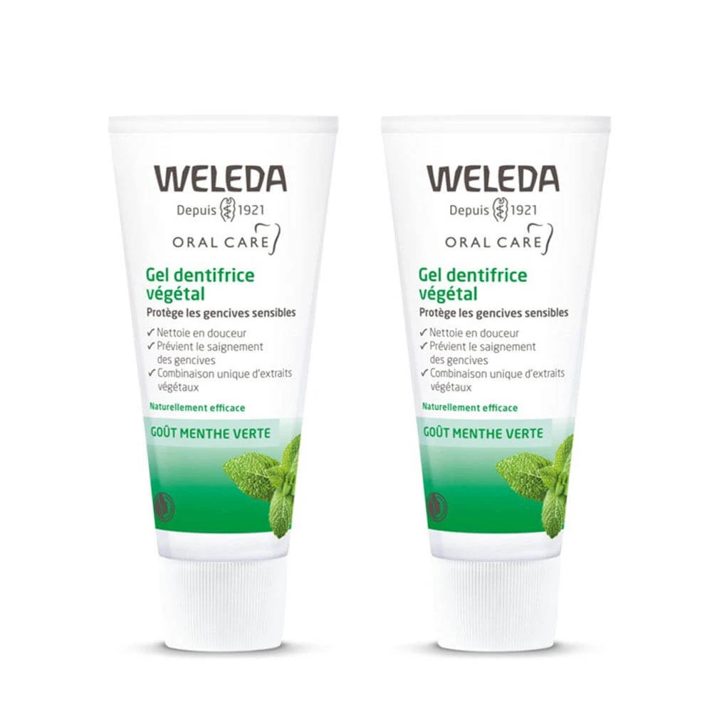 Weleda Plantaardige Tandpasta Goût menthe verte 2x75ml
