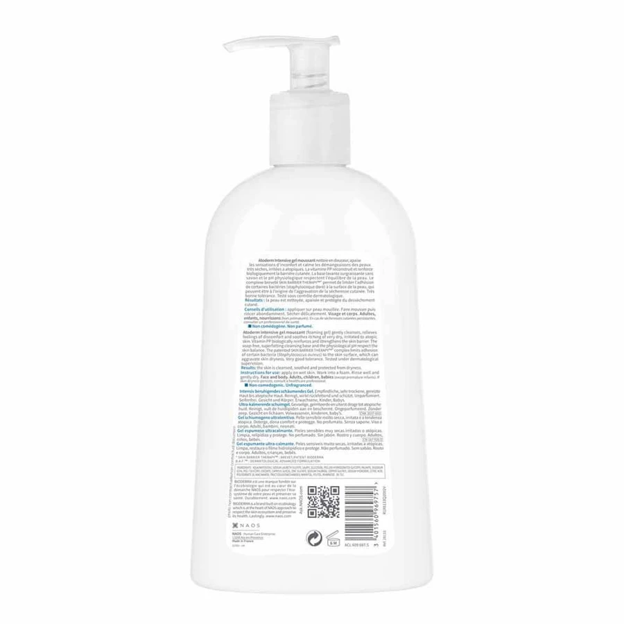 Bioderma Atoderm Cleansing Gel Face and Body Atopic Skin 500ml