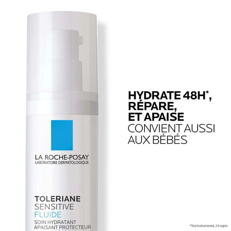 La Roche-Posay Toleriane Sensitive Feuchtigkeitsspendendes, schützendes und beruhigendes Pflegefluid 40 ml