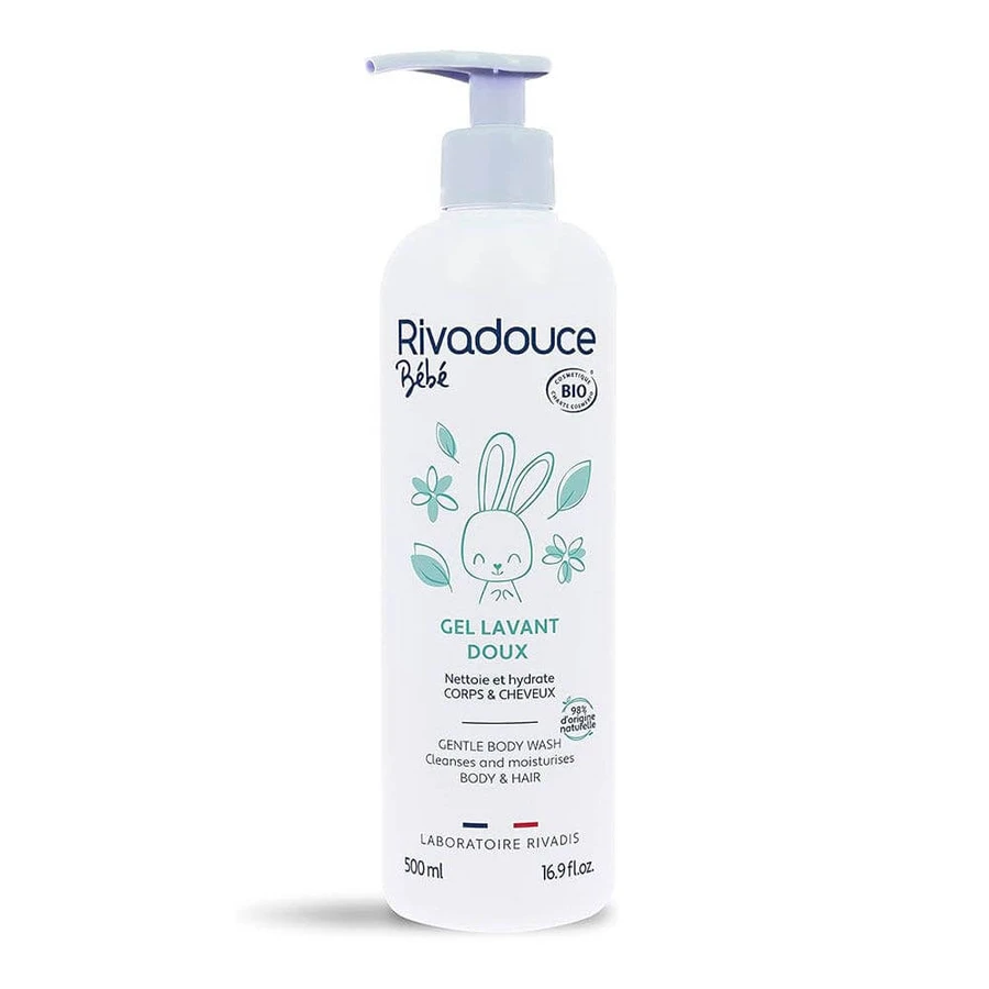 Rivadouce Bebè Gel detergente delicato Bio Corpo e Capelli 500ml