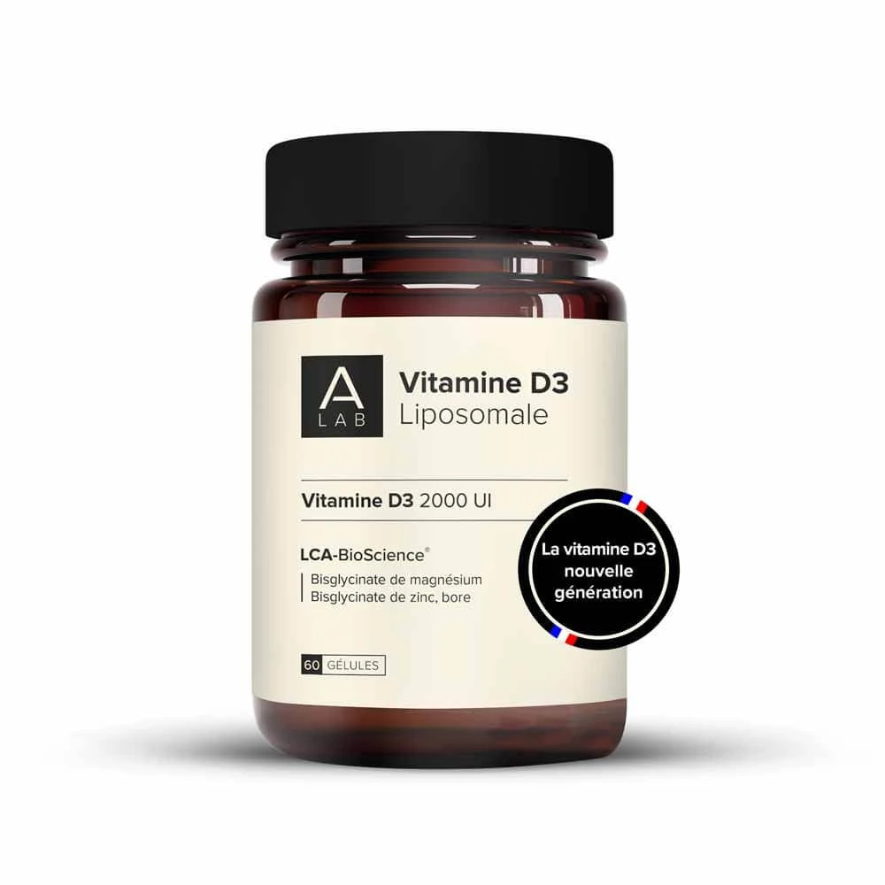 A-LAB Vitamine D3 liposomaal 2000IU Natural Defence Immunea 60 capsules
