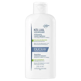 Ducray Squanorm Shampooing Traitant Régulateur Pellicules Grasses 200ml