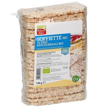 Organic Multicereal rice pancake, 130 g, La Finestra Sul Cielo