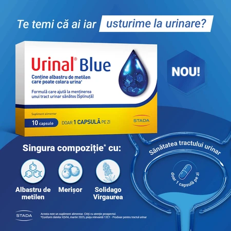 Urinal Blue, 10 capsules, Stada