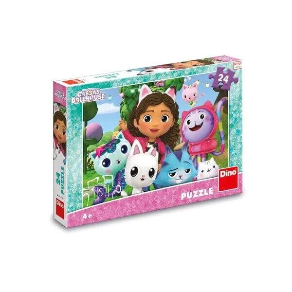 Puzzel, +4 jaar, Gabby's Poppenhuis, 24 stukjes, Dino Toys