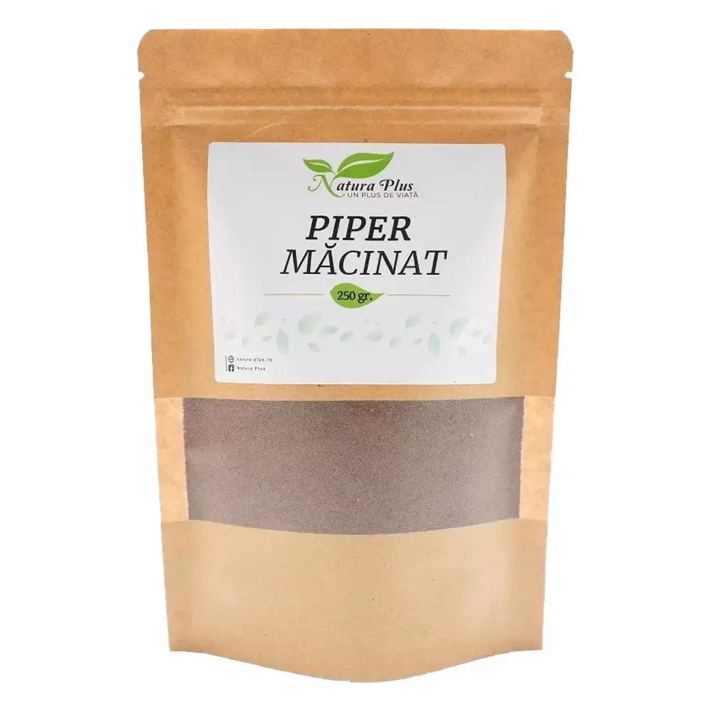 Gemalen zwarte peper, 250 g, Natura Plus